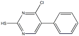 4-chloro-5-phenylpyrimidine-2-thiol 结构式