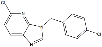 5-chloro-3-(4-chlorobenzyl)-3H-imidazo[4,5-b]pyridine 结构式