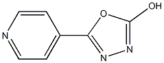 5-pyridin-4-yl-1,3,4-oxadiazol-2-ol 结构式