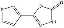 5-thiophen-3-yl-1,3,4-oxadiazol-2(3H)-one 结构式