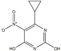 6-cyclopropyl-5-nitropyrimidine-2,4-diol 结构式