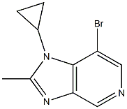 7-bromo-1-cyclopropyl-2-methyl-1H-imidazo[4,5-c]pyridine 结构式