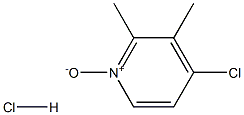 4-Chloro-2,3-Dimethyl
Pyridine-1-Oxide Hydrochloride 结构式