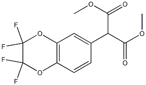 DIMETHYL (2,2,3,3-TETRAFLUOROBENZODIOXEN-6-YL)MALONATE 结构式