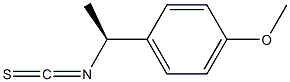 (S)-(+)-1-(4-甲氧苯基)异硫氰酸乙酯 结构式