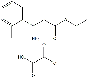 ETHYL 3-AMINO-(2-METHYLPHENYL)PROPANOATE OXALATE 结构式