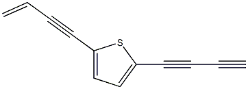 2-(丁二炔基)-5-(乙烯乙炔基)噻吩 结构式