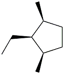 1,cis-3-dimethyl-cis-2-ethylcyclopentane 结构式