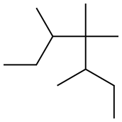 3,4,4,5-tetramethylheptane 结构式