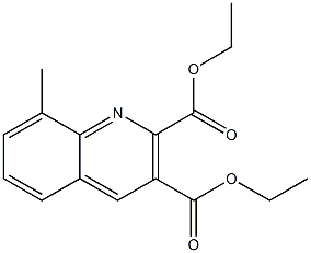 DIETHYL 8-METHYL-2,3-QUINOLINEDICARBOXYLATE 结构式