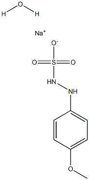 2-(4-METHOXYPHENYL)HYDRAZINESULFONIC ACID SODIUM SALT MONOHYDRATE[FOR INDOMETACIN] 结构式