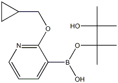 2-(CYCLOPROPYLMETHOXY)PYRIDIN-3-BORONIC ACID PINACOL ESTER 结构式