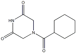 4-(CYCLOHEXYLCARBONYL)PIPERAZINE 2,6-DIONE 结构式