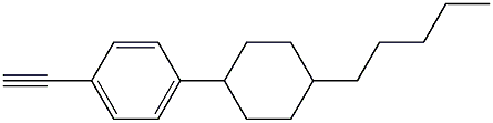 1-ETHYNYL-4-(4-PENTYLCYCLOHEXYL)BENZENE 结构式