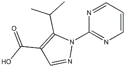 5-Isopropyl-1-pyrimidin-2-yl-1H-pyrazole-4-carboxylic	acid 结构式