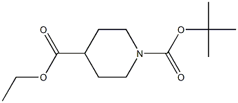 ethyl1-boc-piperidine-4-carboxylate 结构式