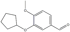 4-METHOXY-3-CYCLOPENTYLOXY BENZALDEHYDE 结构式