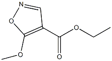 5-METHOXYISOXAZOLE-4-CARBOXYLIC ACID ETHYL ESTER 结构式