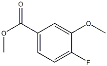 4-FLUORO-3-METHOXYBENZOIC ACID METHYL ESTER 结构式