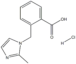 2-[(2-甲基-1H-咪唑基-1-基)甲基]苯甲酸盐酸盐 结构式