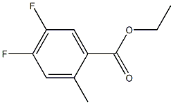 4,5-DIFLUORO-2-METHYLBENZOIC ACID ETHYL ESTER 结构式