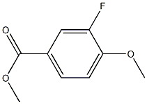 3-FLUORO-4-METHOXYBENZOIC ACID METHYL ESTER 结构式