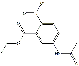 5-ACETAMIDO-2-NITROBENZOIC ACID ETHYL ESTER 结构式