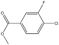 4-CHLORO-3-FLUOROBENZOIC ACID METHYL ESTER 结构式
