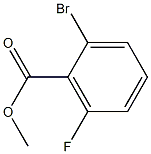 2-BROMO-6-FLUOROBENZOIC ACID METHYL ESTER 结构式