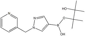 1-(pyridin-3-ylmethyl)-1H-pyrazole-4-boronic acid, pinacol ester 结构式