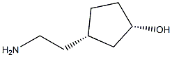 (1S,3S)-3-(2-AMINOETHYL)CYCLOPENTANOL 结构式