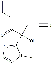 ETHYL 3-CYANO-2-HYDROXY-2-(1-METHYL-1H-IMIDAZOL-2-YL)PROPANOATE 结构式