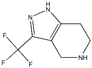3-(TRIFLUOROMETHYL)-4,5,6,7-TETRAHYDRO-1H-PYRAZOLO[4,3-C]PYRIDINE 结构式