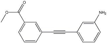 METHYL 3-[(3-AMINOPHENYL)ETHYNYL]BENZOATE 结构式