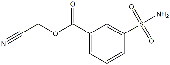 CYANOMETHYL 3-(AMINOSULFONYL)BENZOATE 结构式