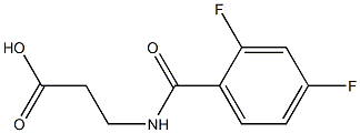 3-[(2,4-DIFLUOROBENZOYL)AMINO]PROPANOIC ACID 结构式