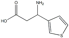 3-AMINO-3-THIEN-3-YLPROPANOIC ACID 结构式