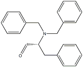 (R)-2-(N,N-DIBENZYLAMINO)-3-PHENYLPROPANAL 结构式