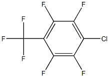 1-CHLORO-2,3,5,6-TETRAFLUORO-4-(TRIFLUOROMETHYL)BENZENE 结构式