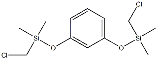 1,3-BIS(CHLOROMETHYLDIMETHYLSILOXY)BENZENE 95% 结构式
