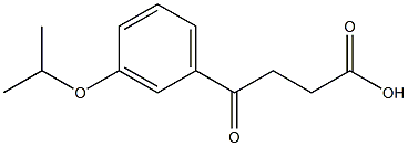 4-(3-ISO-PROPOXYPHENYL)-4-OXOBUTYRIC ACID 95% 结构式