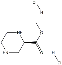 (R)-PIPERAZINE-2-CARBOXYLIC ACID METHYL ESTER DIHYDROCHLORIDE 98% 结构式