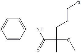 5-CHLROR-2-METHOXY-2-METHYLVALERANILIDE 结构式
