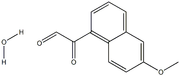 6-甲氧基-2-萘基乙二醛水合物 结构式