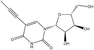 5-PROPYNYLURIDINE, HPLC PURIFIED, 98% PURE WITH HPLC UV CHROMATOGRAM 结构式