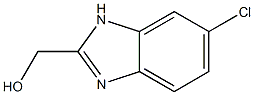 (6-CHLORO-1H-BENZIMIDAZOL-2-YL)METHANOL 结构式