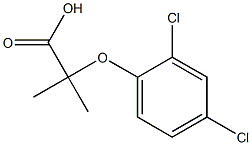 2-(2,4-DICHLOROPHENOXY)ISOBUTYRIC ACID 结构式