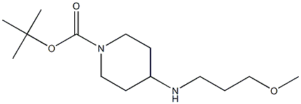 4-(3-METHOXYPROPYLAMINO)PIPERIDINE-1-CARBOXYLIC ACID TERT-BUTYL ESTER, 95+% 结构式