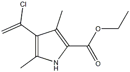 3-(ALPHA-CHLOROETHENYL)-2 4-DIMETHYL-5-CARBETHOXYPYRROLE 结构式