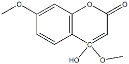 4:7-DIMETHOXY-4-HYDROXYCOUMARIN 结构式